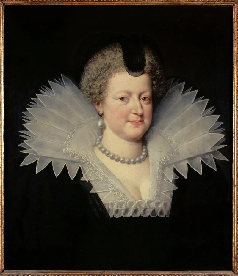 Porträtt av Marie de Médicis (1573-1642), Frankrikes drottning - Frans Pourbus den yngre