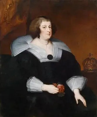 Porträtt av Marie de Médicis från Frankrike, drottning-mamma (1575-1642) - Antoine van Dyck