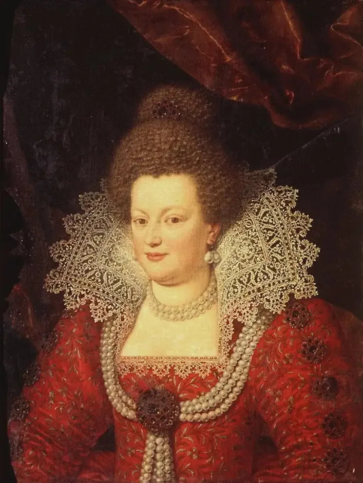 Porträtt av Marie de Médicis - Frans Pourbus den yngre