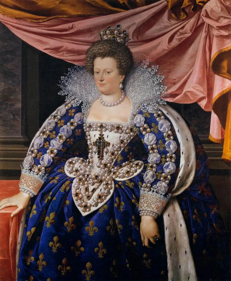 Porträtt av Marie de Médicis - Frans Pourbus den yngre