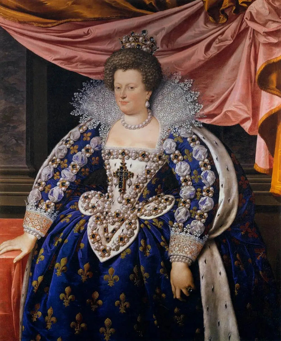 Porträtt av Marie de Médicis - Frans Pourbus den yngre