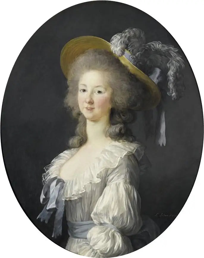 Porträtt av Marie-Thérèse-Louise de Savoie-Carignan, prinsessa av Lamballe - Élisabeth Vigée Le Brun