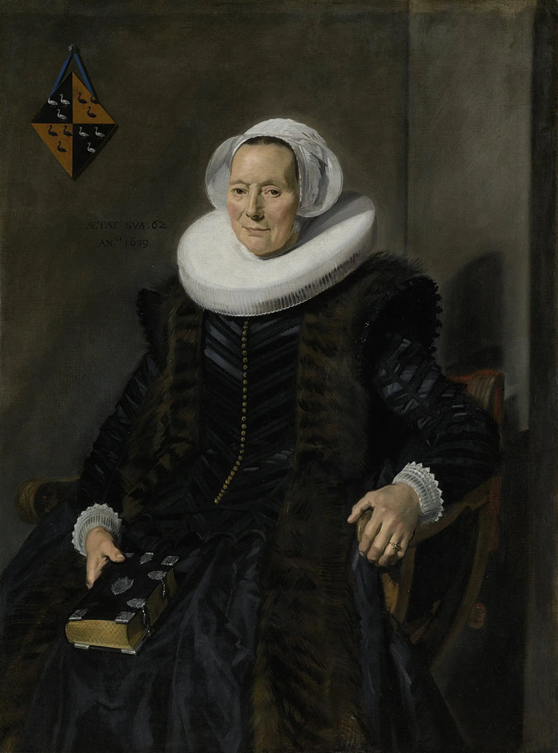 Porträtt av Maritge Claesdr. Voogt (....-1644) - Frans Hals