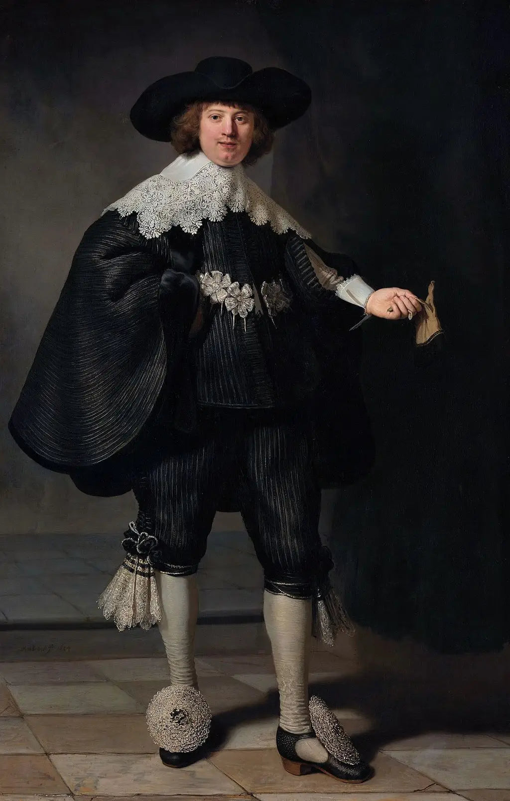 Portrait de Marten Soolmans - Rembrandt image 1 reproduction artisanale de tableau