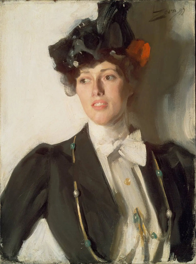 Porträtt av Martha Dana - Anders Zorn