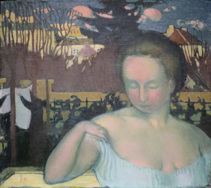 Porträtt av Marthe Denis, konstnärens hustru - Maurice Denis