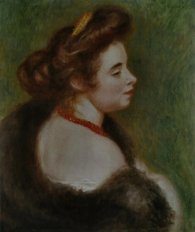 Porträtt av Marthe Denis - Pierre-Auguste Renoir