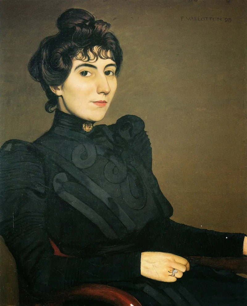 Porträtt av Marthe Mellot - Félix Vallotton