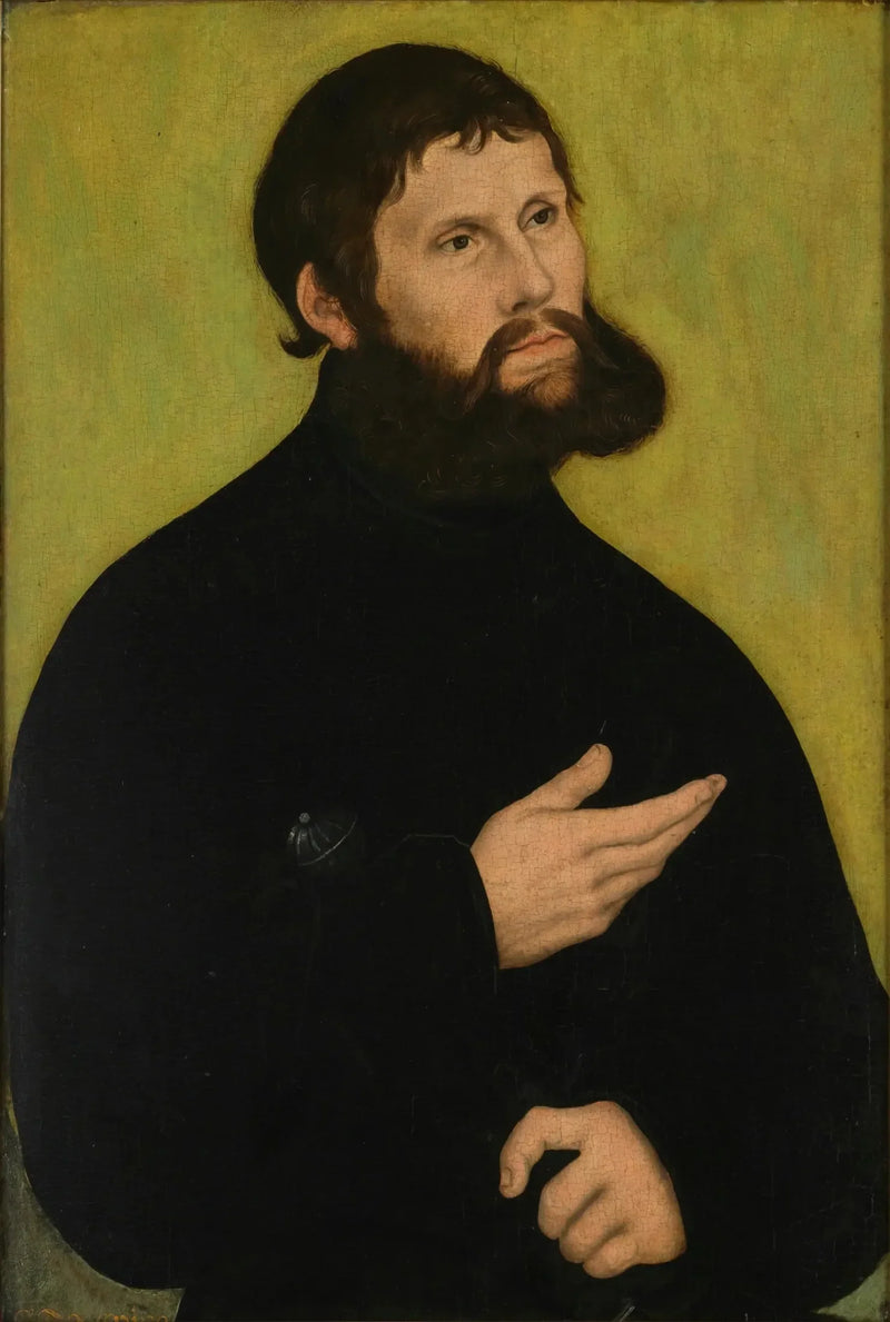 Porträtt av Martin Luther som Junker Jörg - Lucas Cranach den äldre