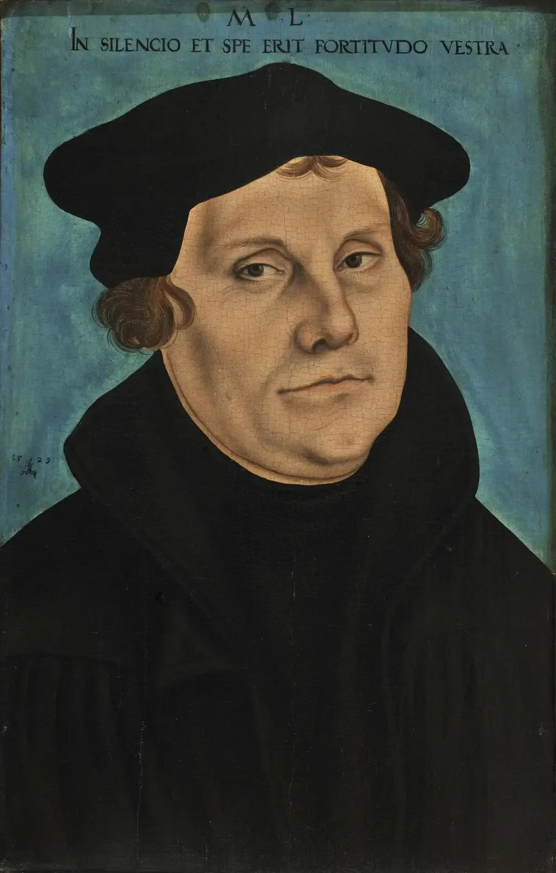Porträtt av Martin Luther - Lucas Cranach den äldre