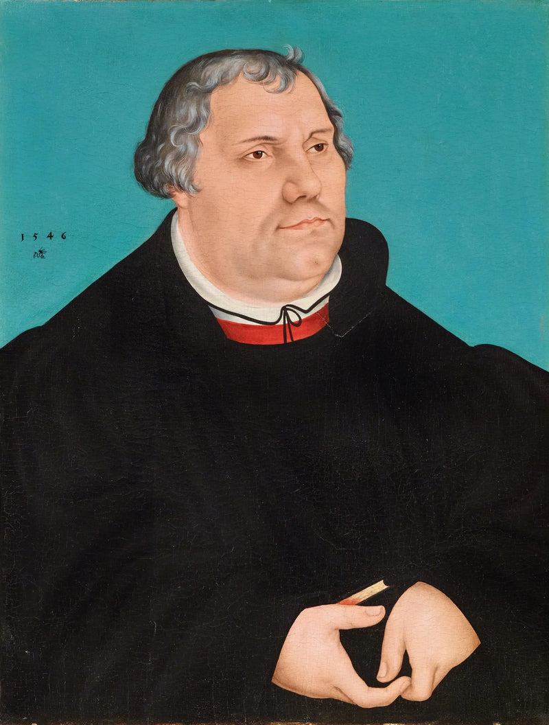 Porträtt av Martin Luther - Lucas Cranach den äldre