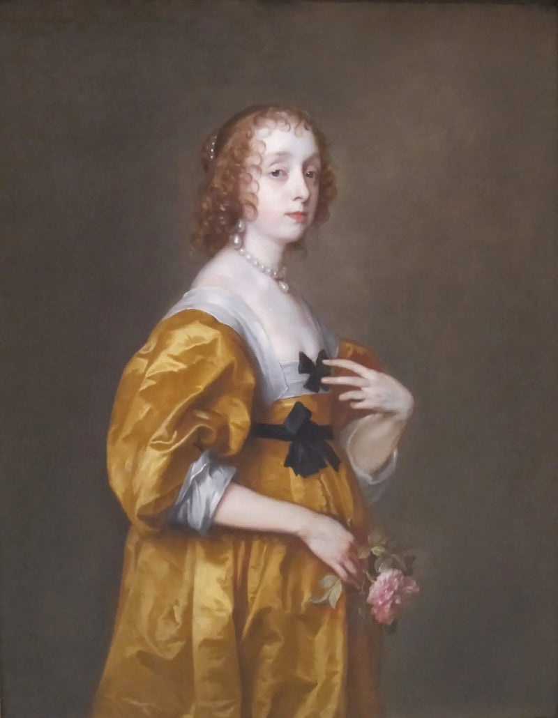 Porträtt av Mary Villiers, Lady Herbert de Shurland - Antoine van Dyck