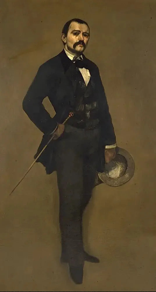 Porträtt av Max Buchon - Gustave Courbet