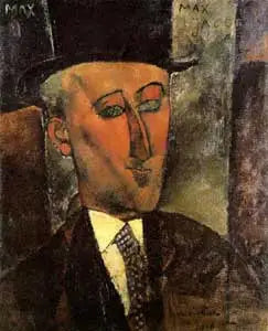 Porträtt av Max Jacob - Amedeo Modigliani
