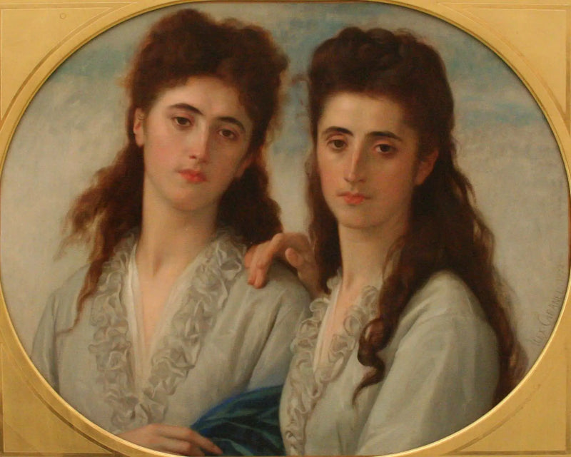 Porträtt av mina damer Sophie och Berthe Cabanel - Alexandre Cabanel