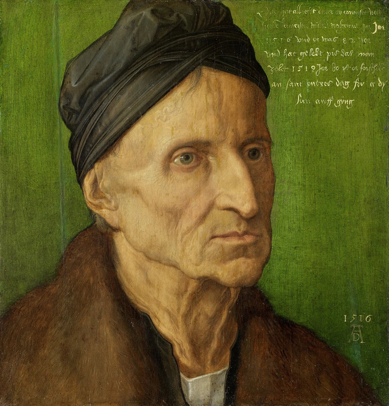 Porträtt av Michael Wolgemut - Albrecht Dürer