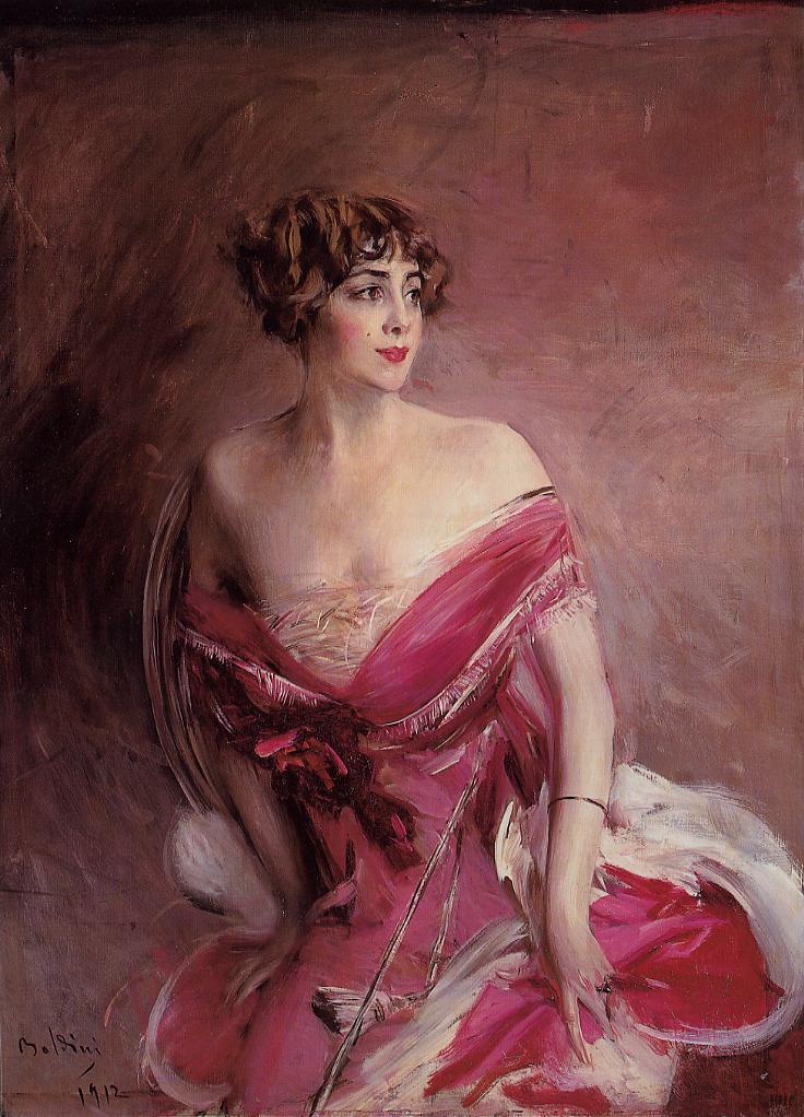 Porträtt av fröken de Gillespie, La Dame de Biarritz - Giovanni Boldini