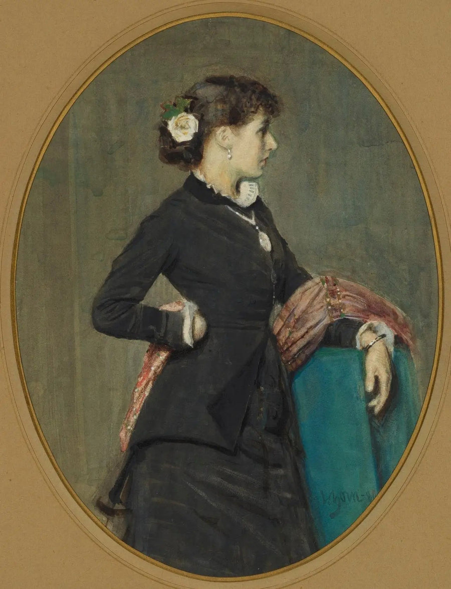 Porträtt av Fröken Nyström - Anders Zorn