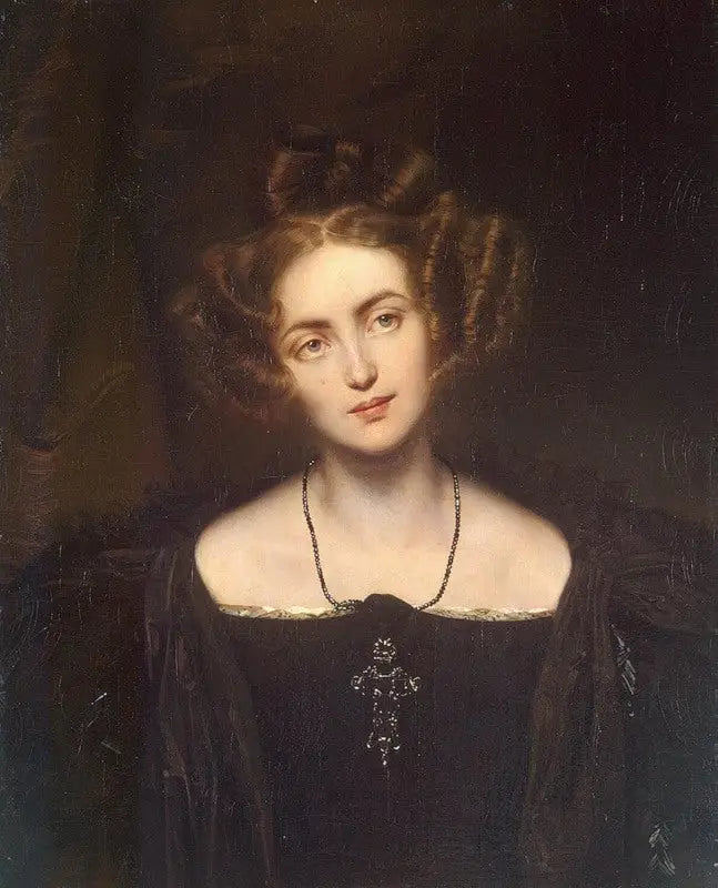 Porträtt av fröken Sontag, i rollen som Donna Anna - Paul Delaroche