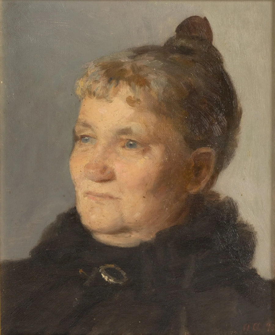 Porträtt av fru Adel Gunde. - Anna Ancher
