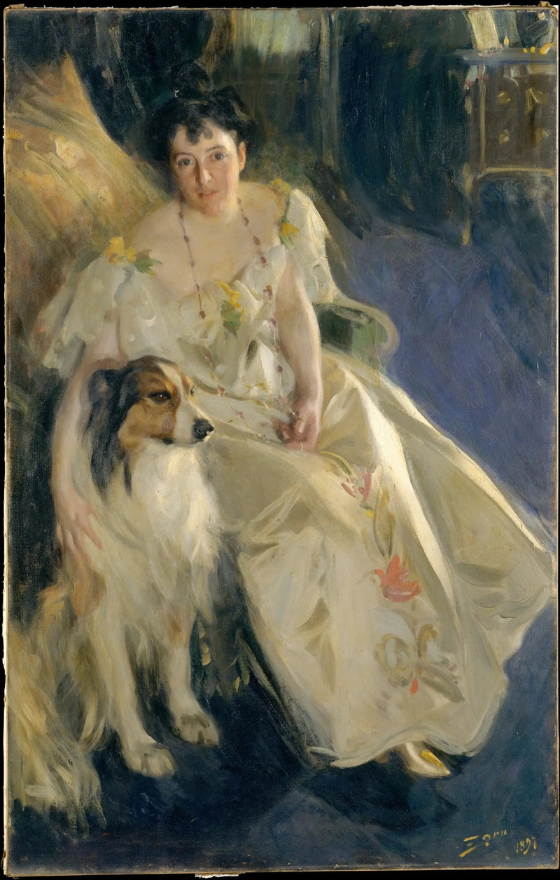 Porträtt av fru Bacon - Anders Zorn