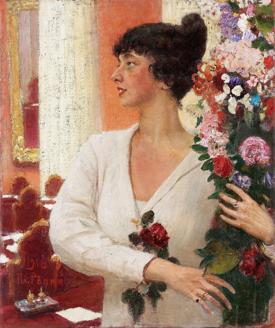 Porträtt av fru Béatrice Levi - Ilya Repin