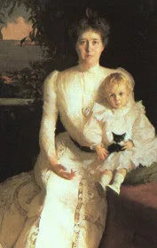Porträtt av fru Benjamin Thaw och hennes son - Frank Weston Benson