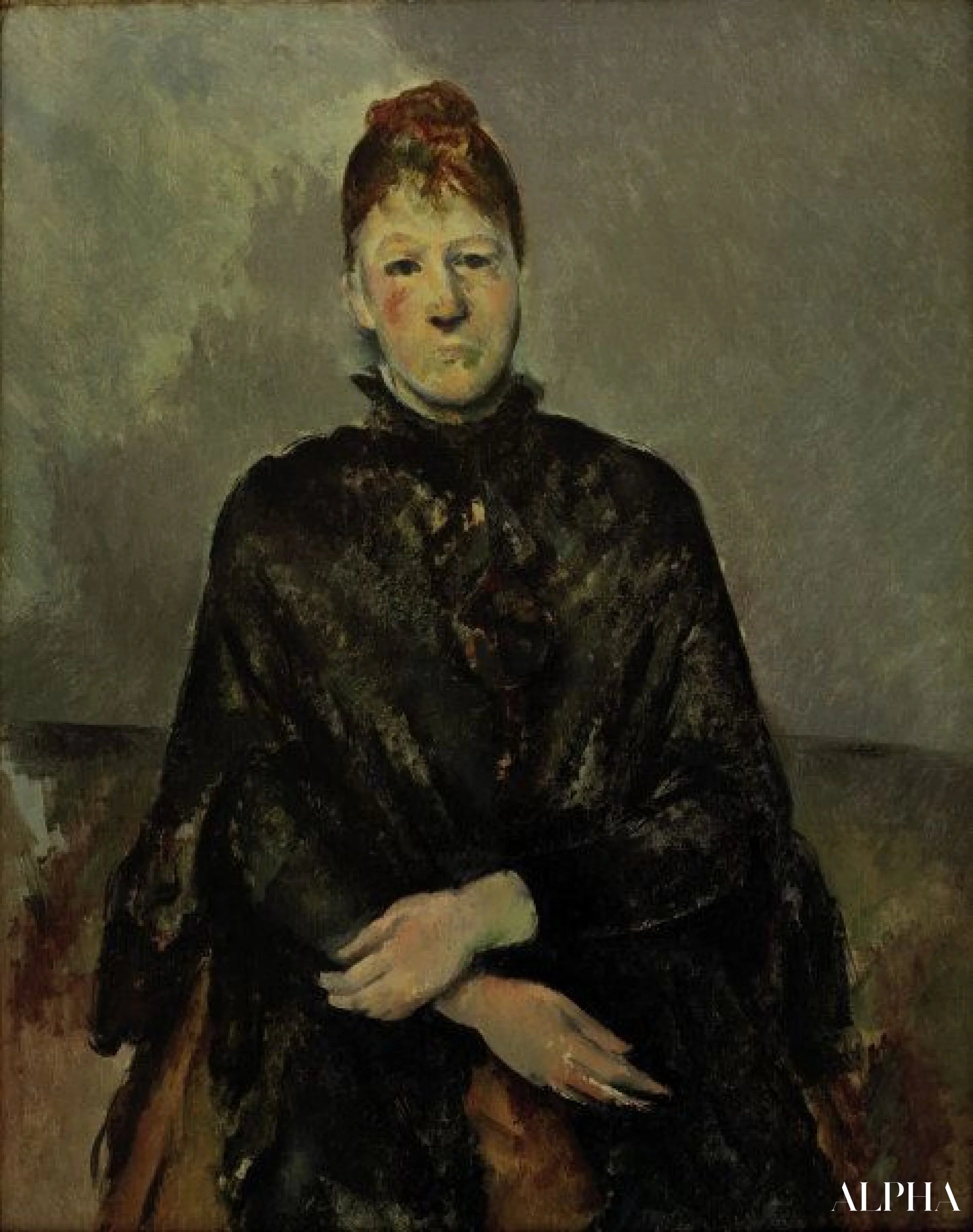 Portrait de Mme Cézanne - Paul Cézanne - Reproductions de tableaux et peintures haut de gamme