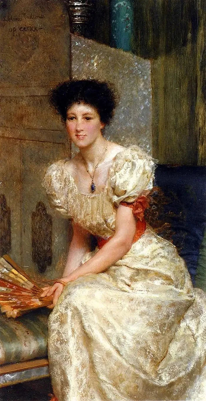 Porträtt av fru Charles W. Wyllie - Lawrence Alma-Tadema