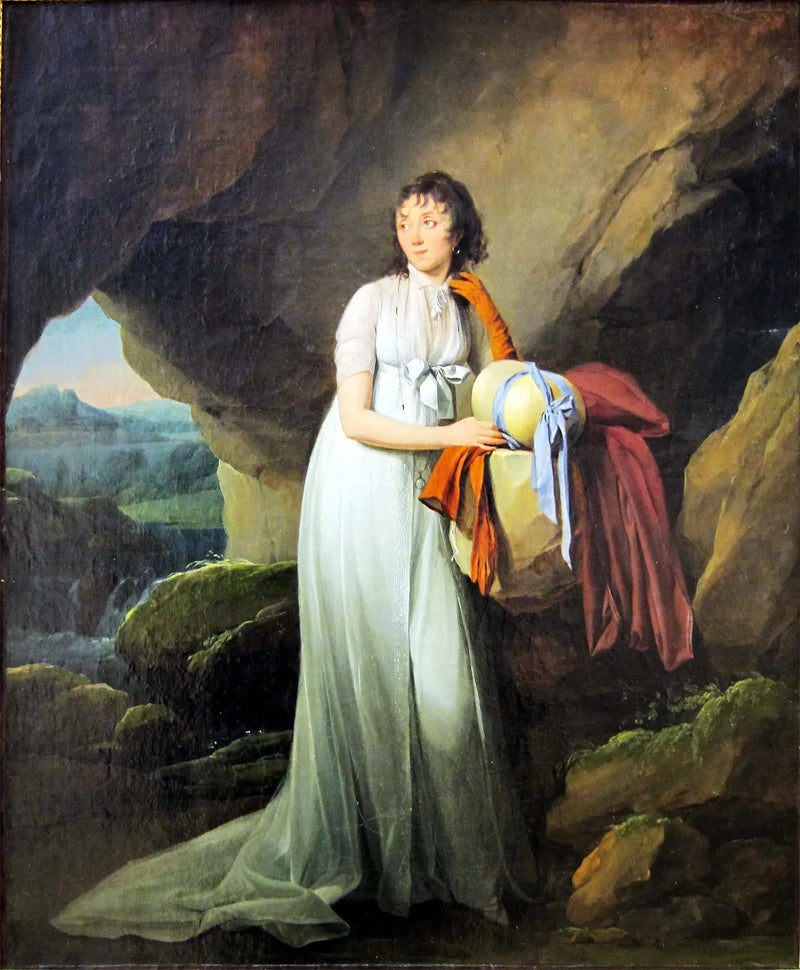 Porträtt av fru d'Aucourt de Saint-Just - Louis-Léopold Boilly