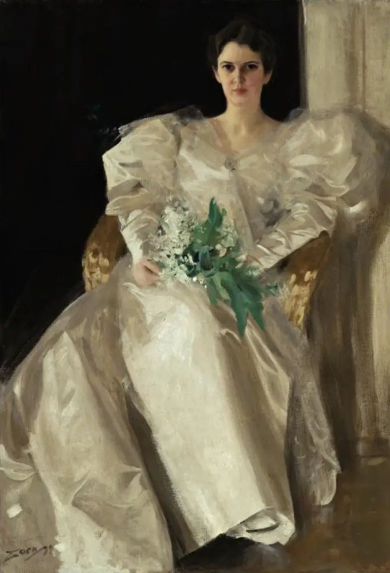 Porträtt av fru Eben Richards - Anders Zorn
