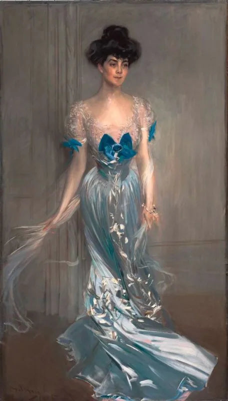 Porträtt av fru Graham Fair Vanderbilt (född Virginia Graham Fair) - Giovanni Boldini