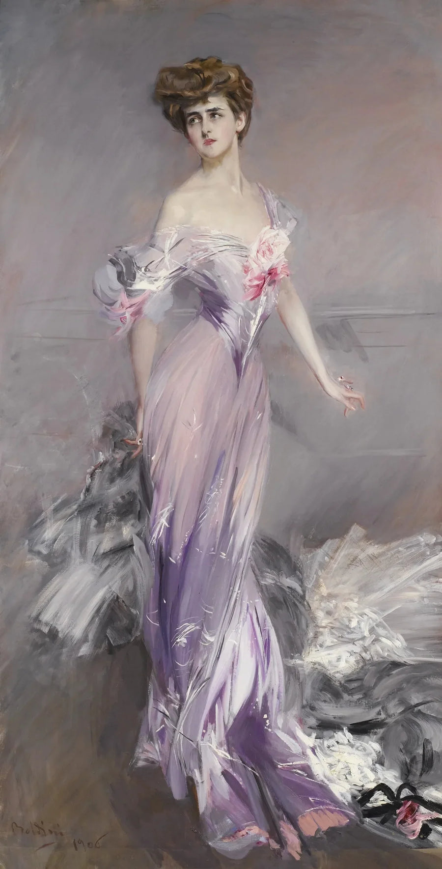 Porträtt av fru Howard Johnston - Giovanni Boldini
