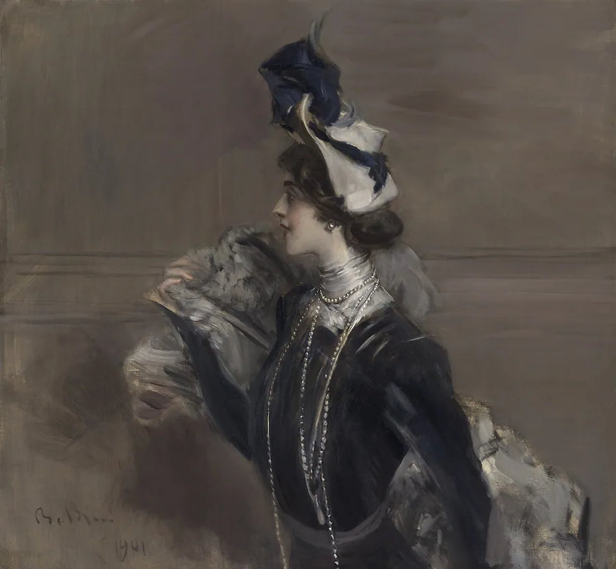 Porträtt av fru Lina Cavalieri - Giovanni Boldini