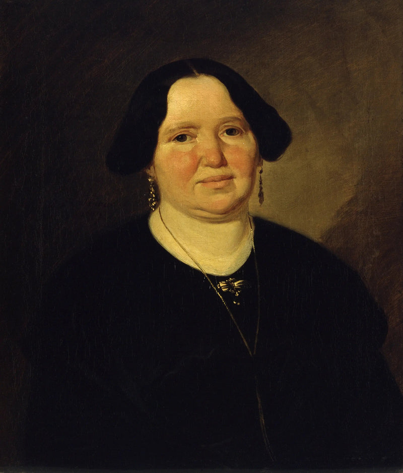 Porträtt av fru Müller - Ludwig Knaus