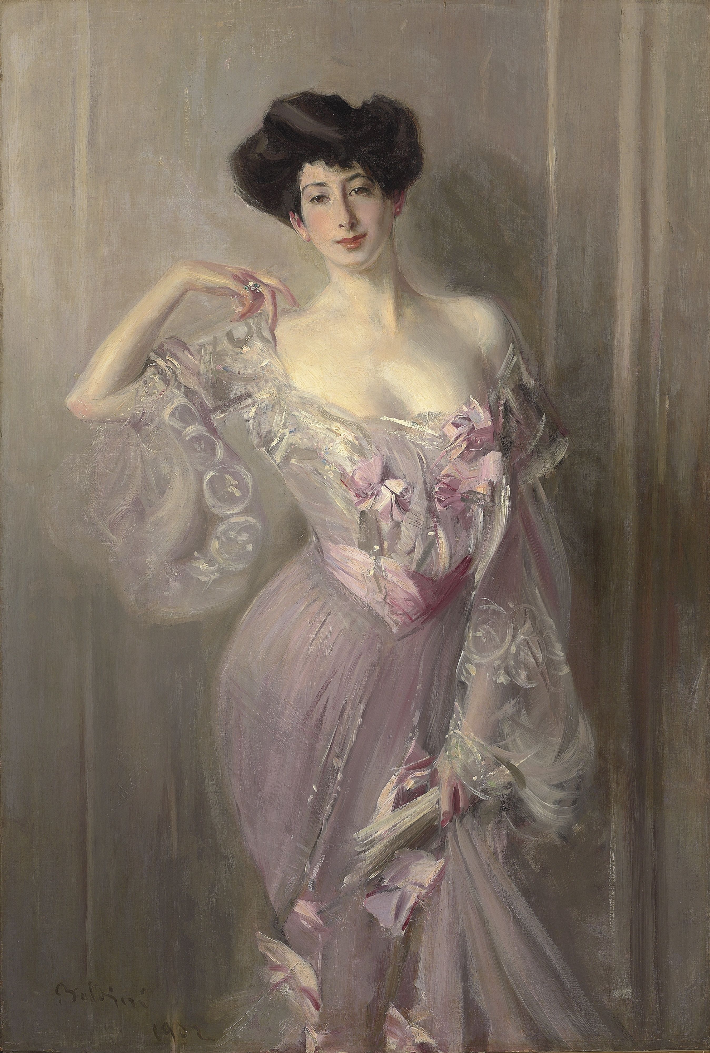 Portrait de Mme Wertheimer - Giovanni Boldini image 1 reproduction artisanale de tableau