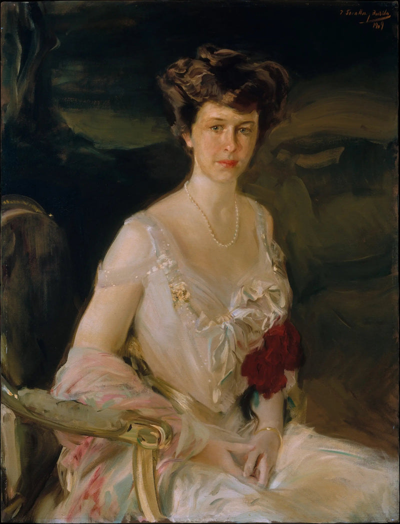 Porträtt av fru Winthrop W. Aldrich - Joaquín Sorolla