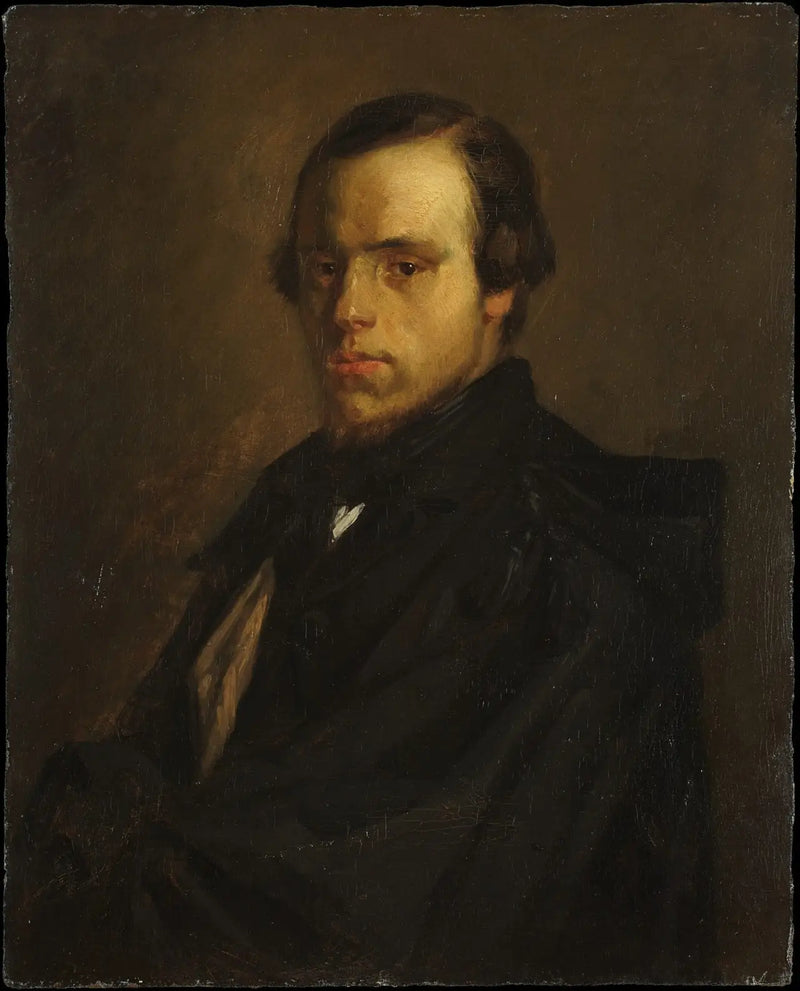 Porträtt av Herr le Courtois, konstnärens svåger - Jean-François Millet