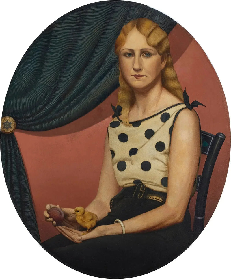 Porträtt av Nan - Grant Wood