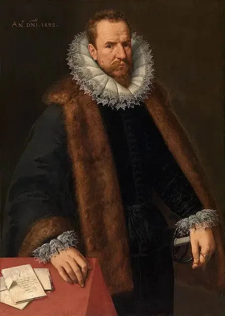 Porträtt av Nicolas de Hellincx, kungens rådgivare - Frans Pourbus den Yngre
