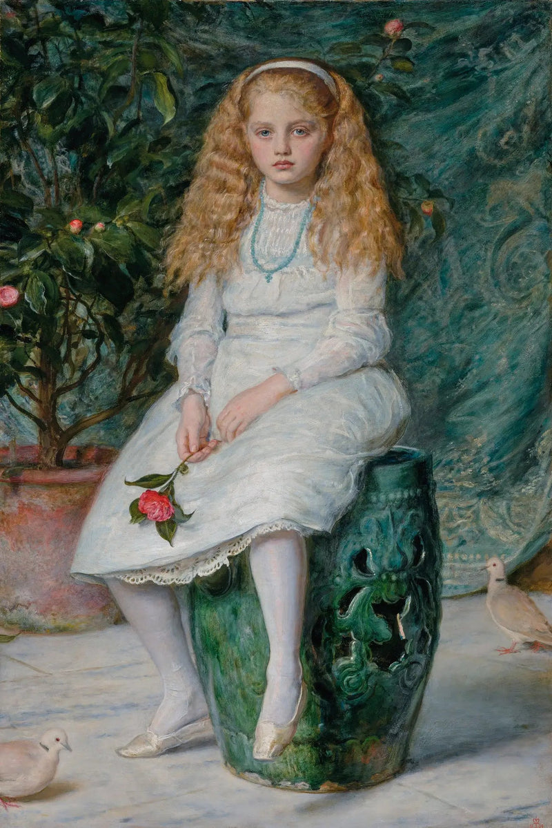 Porträtt av Nina Lehmann - John Everett Millais