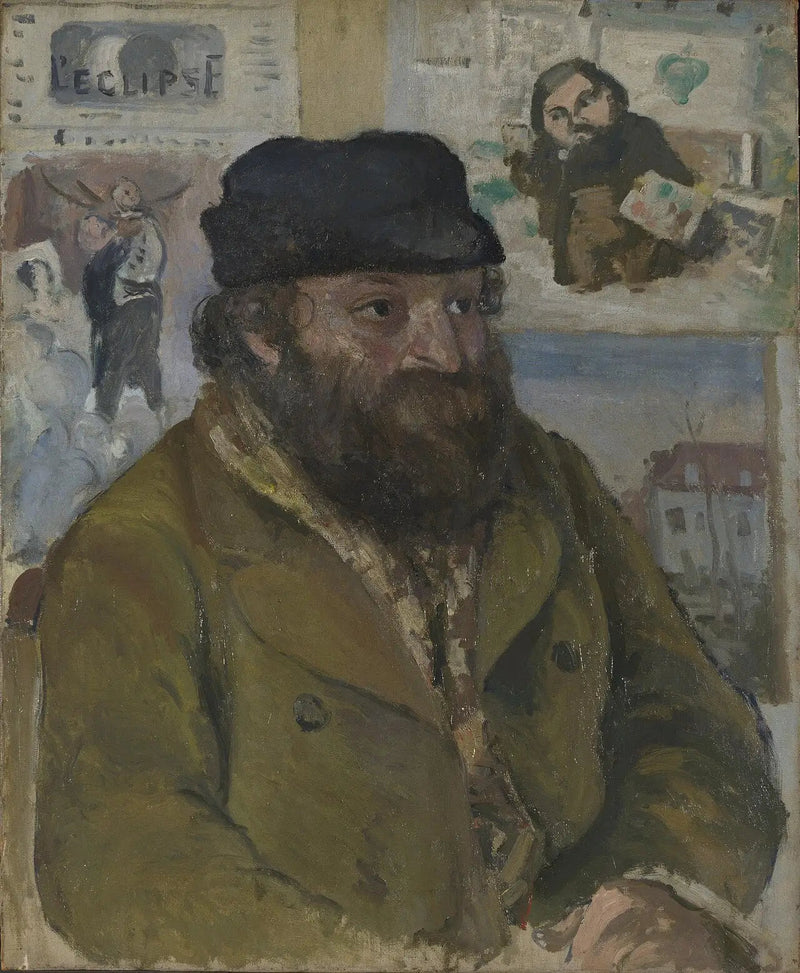 Porträtt av Paul Cézanne - Camille Pissarro