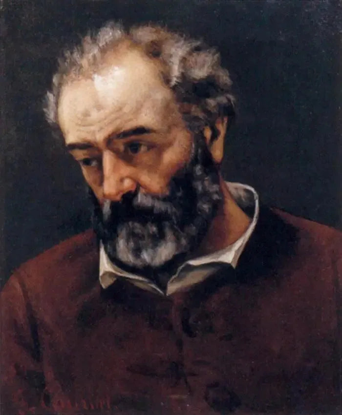 Porträtt av Paul Chenavard - Gustave Courbet