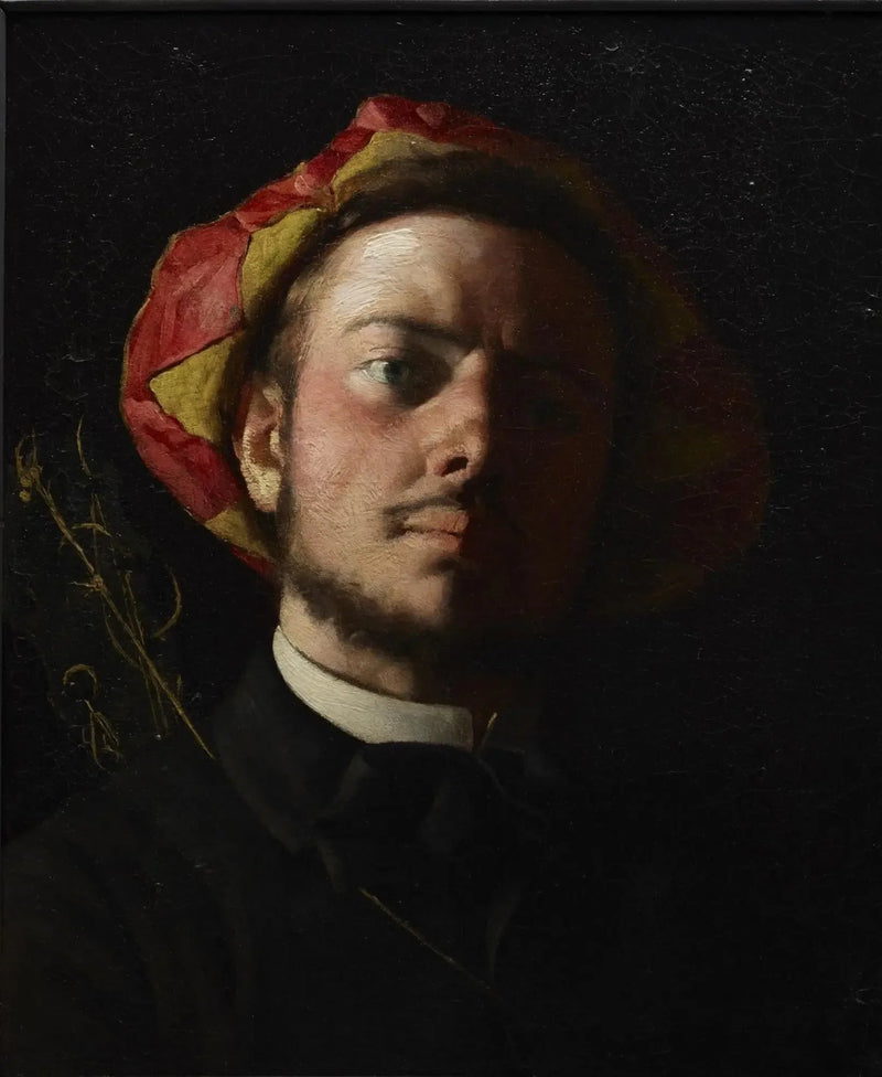 Porträtt av Paul Verlaine som en troubadour - Frédéric Bazille