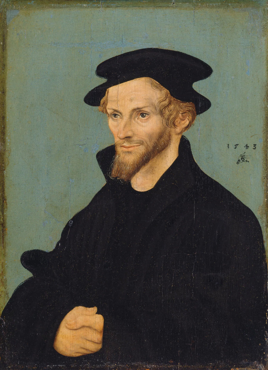 Porträtt av Philipp Mélanchthon - Lucas Cranach den äldre
