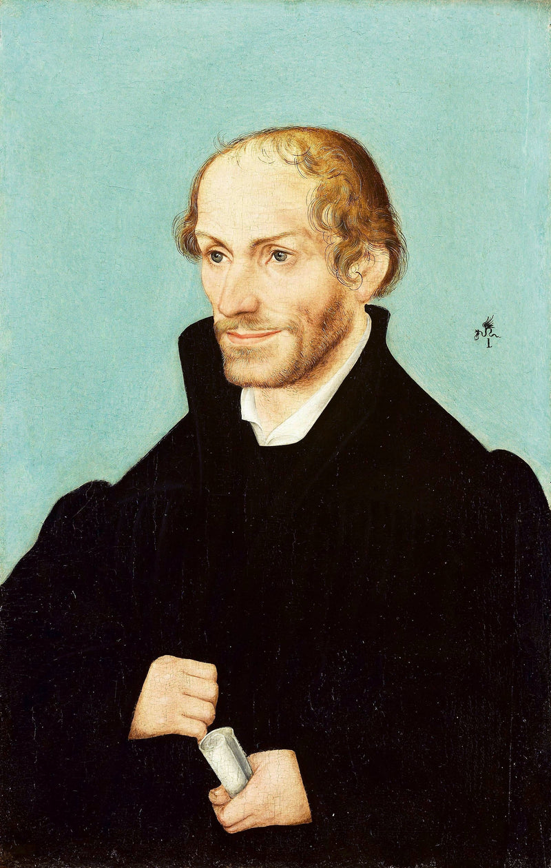 Porträtt av Philipp Mélanchthon - Lucas Cranach den äldre