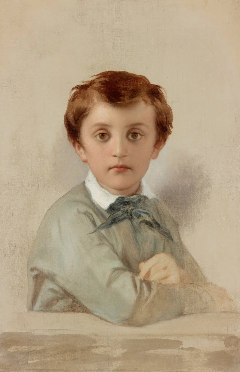 Porträtt av Philippe-Grégoire Delaroche, konstnärens yngre son - Paul Delaroche