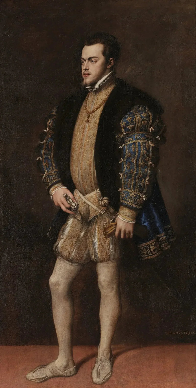 Porträtt av Filip II - Titian