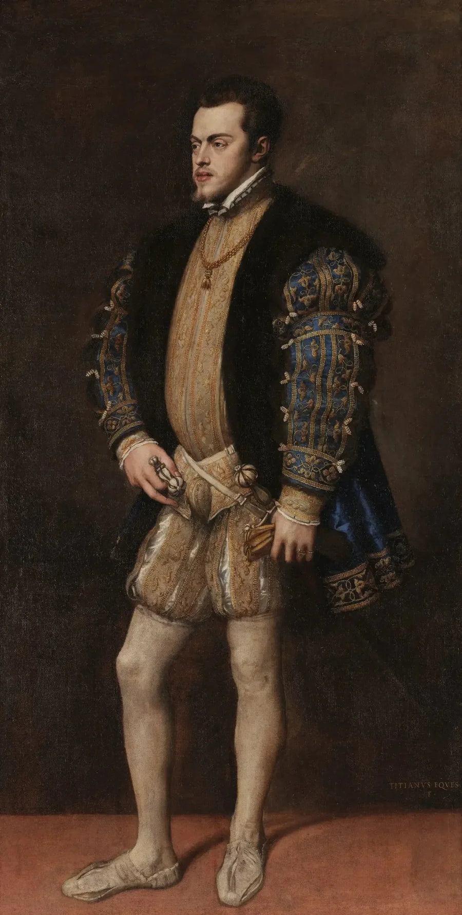 Porträtt av Filip II - Titian