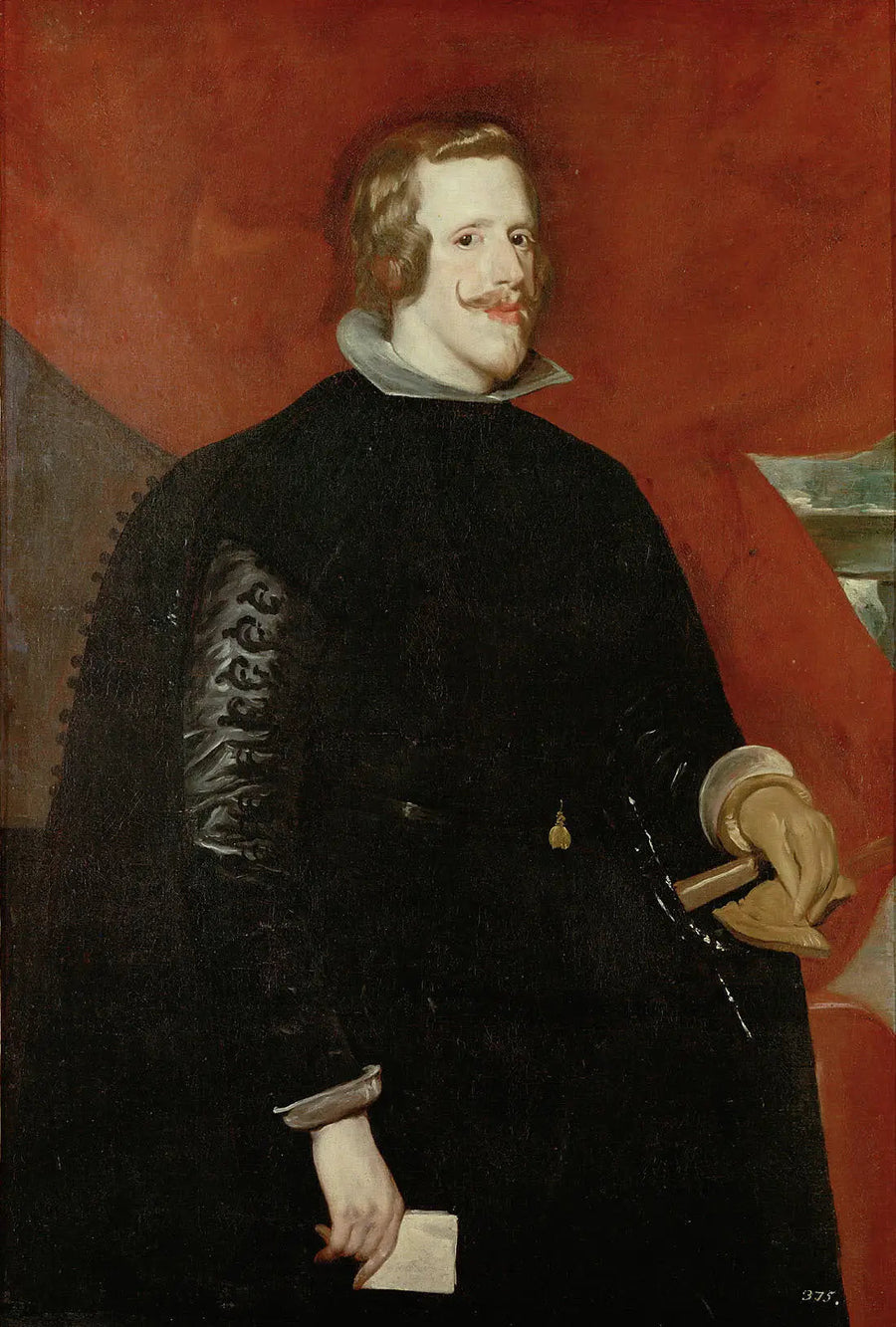 Porträtt av Filip IV av Spanien, i tre kvart - Diego Velázquez
